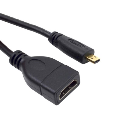 Кабель HDMI F - microHDMI M, iLAN, 0.15 м