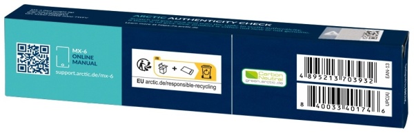 Термопаста Arctic MX-6, 8 гр