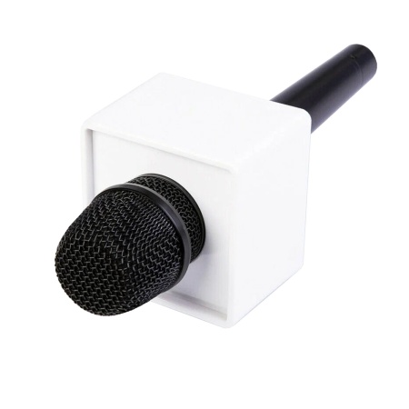 Бренд-куб для нанесения логотипа на микрофон, белый