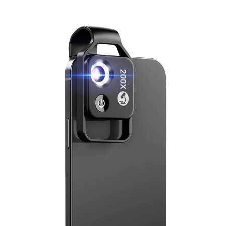 Микроскоп APEXEL APL-MS002CBK для камеры телефона с 200-кратным увеличением, фильтр CPL