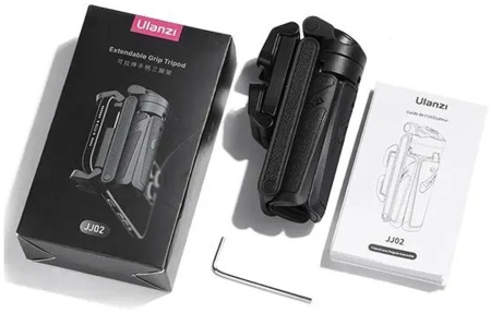 Штатив мини Ulanzi JJ02, Рукоятка-селфипалка, чёрный Штатив мини Ulanzi JJ02, Рукоятка-селфипалка, чёрный
