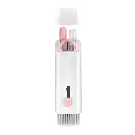 Чистящий набор Multifunctional Cleaning Brush 7 в 1, Q6E, розовый