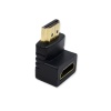 Переходник HDMI F - HDMI M, угловой 90°