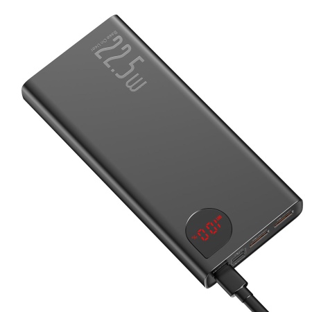 Портативный аккумулятор Baseus Adaman Metal Digital Display PPAD000101, 20000 мА*ч, чёрный