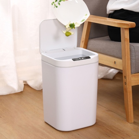 Сенсорное мусорное ведро MSol E861 Smart Sensor, 3 режима, 4*АА, 15л, белое