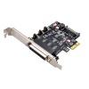 Контроллер PCI-E - LPT-4xCOM, SYBA FG-EMT01SA-N, с разветвленным кабелем