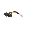 Кабель переходник Molex M - SATA M x2, 20см