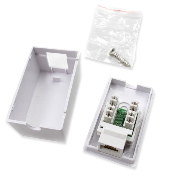 Розетка RJ45 HM-HB12-5e, настенная