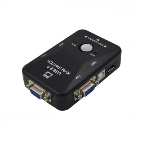 Переключатель KVM 21UA, 2-порта, VGA-USB
