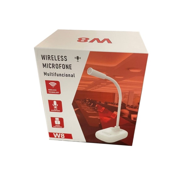 Микрофон беспроводной W8, ПК/телефон Type-C, черный