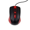 Мышь проводная G211-E, красный