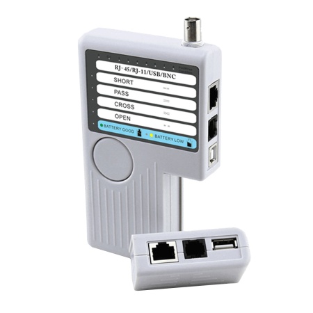 Тестер кабеля NF-3468, RJ45/USB/RJ11/Coaxial