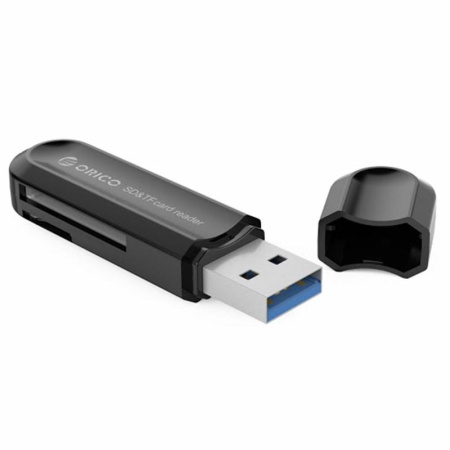 Кард-ридер ORICO CRS21-BK, USB3.0, TF/SD, чёрный