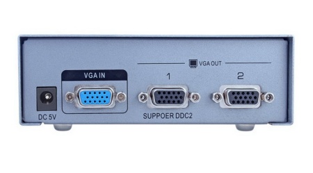 Разветвитель VGA Dtech DT-7252, 2-порта, 250 МГц