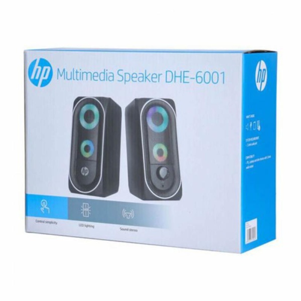 Колонки 2.0 HP DHE-6001, USB, LED