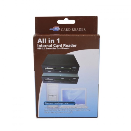 Кард-ридер внутренний 3.5", SD/XD/TF/M2/USB 