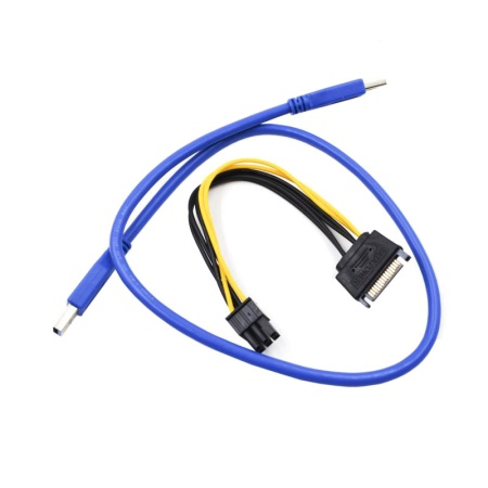 Контроллер Riser PCI-E x1 - PCI-E x16, USB 3.0, V-006C