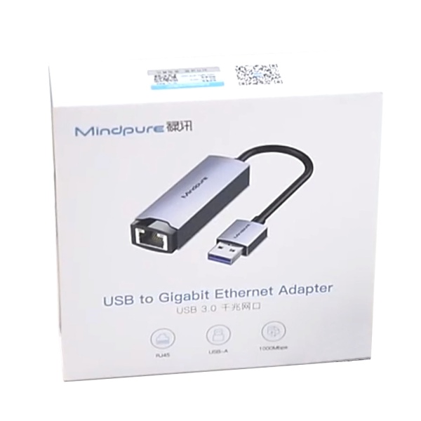 Сетевая карта USB 3.0, Mindpure UR004: LX10391, 1000 Мбит/с