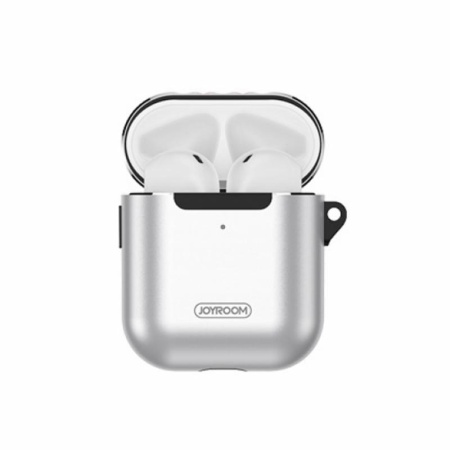 Чехол с карабином для AirPods Joyroom JR-BP574, алюминевый