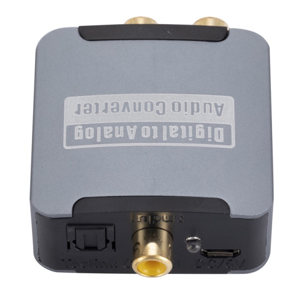 Цифро-аналоговый конвертер AQ5601, Toslink,Coaxial - 2xRCA, 3,5мм