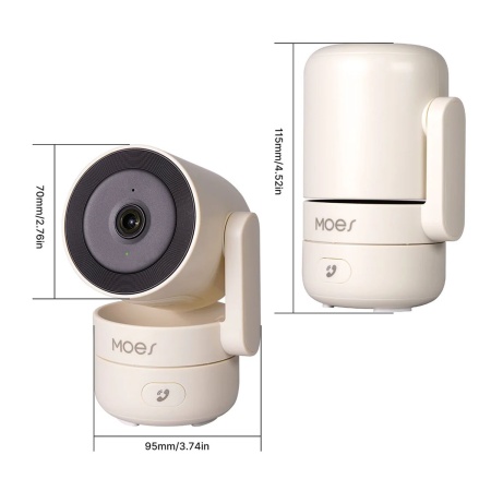 iP-камера Tuya MoesHouse WCM-P52, PTZ смарт-камера Wi-Fi, 4МП