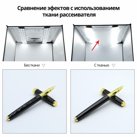 Фотобокс PULUZ PU5060EU, 60х60см, LED-регулятор