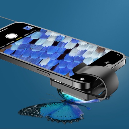 Микроскоп APEXEL APL-MS002CBK для камеры телефона с 200-кратным увеличением, фильтр CPL