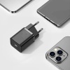 Сетевое зарядное устройство Baseus Super Si, 3 A, 20 Вт, USB Type C - Lightning - 1 м, чёрное