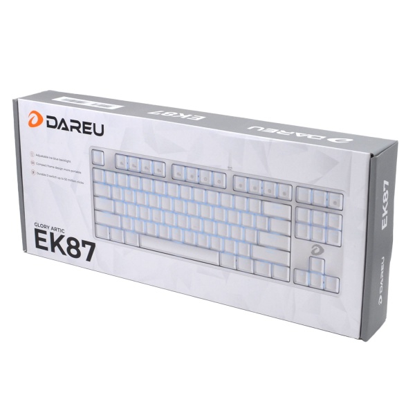 Клавиатура проводная DAREU GLORY ARTIC, EK-87, Brown Switch, Ru