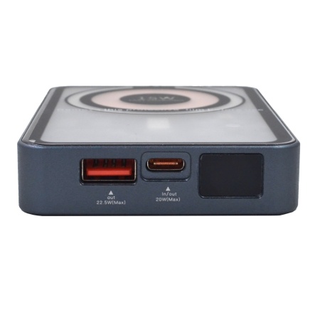 Портативный аккумулятор MSol Transparent Magnetic Wireless, 10000 мА*ч