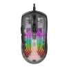 Мышь проводная Xunfox XYH10, прозрачная, RGB, чёрный