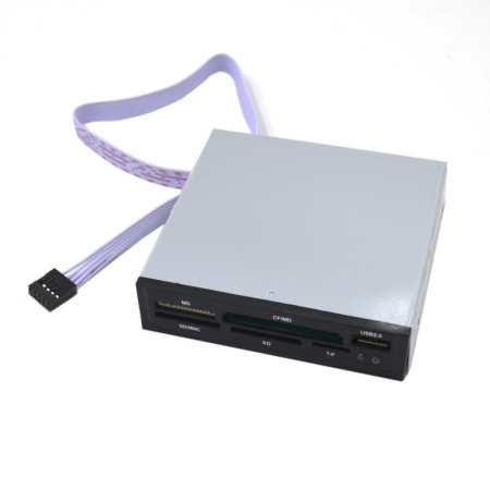 Кард-ридер внутренний 3.5", SD/XD/TF/M2/USB 