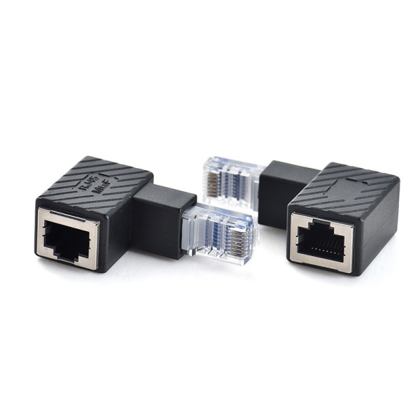 Адаптер Угловой RJ45 90°, Изгиб вверх