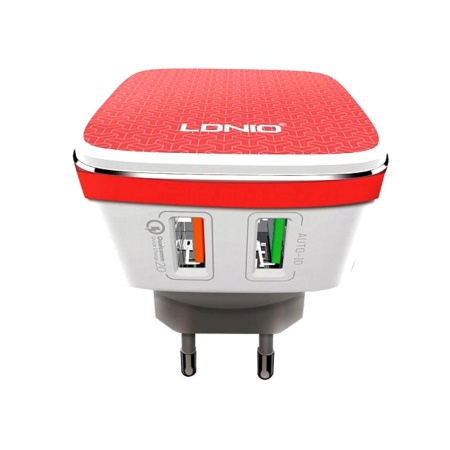 Сетевое зарядное устройство LDNIO A2405Q, 3 A, 30 Вт, USB micro - 1 м