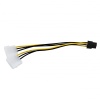 Кабель переходник Molex M x2 - PCIe 6pin M, 20см
