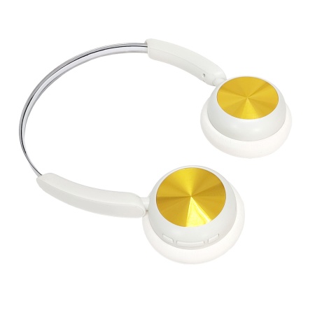 Bluetooth гарнитура MSOL CM-111, белый-золотой