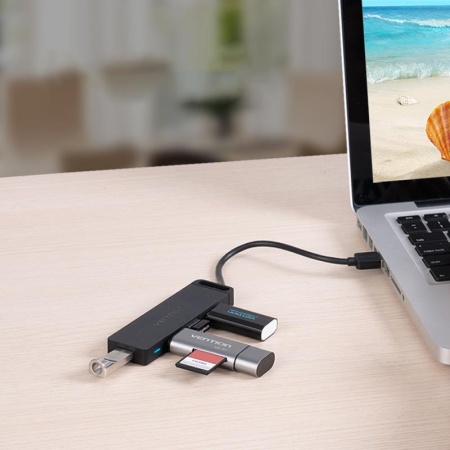 USB 3.0-разветвитель Vention CHLBB, 4 порта USB 3.0-разветвитель Vention CHLBB, 4 порта