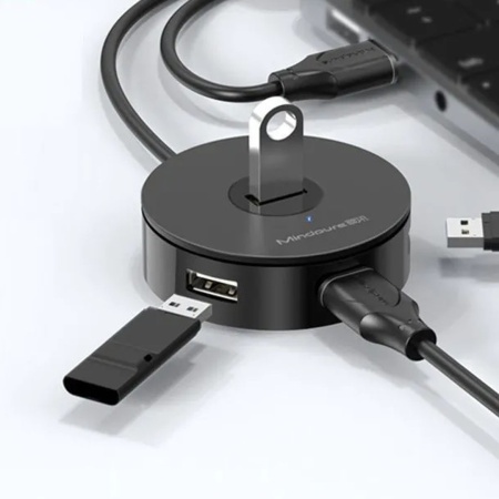 USB 2.0-разветвитель Mindpure US018, LX10426, 4 порта, 1м USB 2.0-разветвитель Mindpure US018, LX10426, 4 порта, 1м