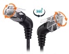 Патчкорд Cat6e "Cable Creation",  тонкий (вращение штекеров 360°), 10G Патчкорд Cat6e "Cable Creation",  тонкий (вращение штекеров 360°), 10G
