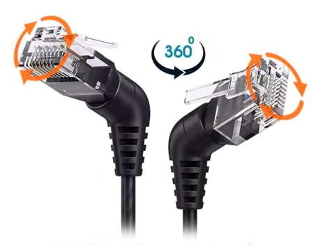 Патчкорд Cat6e "Cable Creation",  тонкий (вращение штекеров 360°), 10G Патчкорд Cat6e "Cable Creation",  тонкий (вращение штекеров 360°), 10G