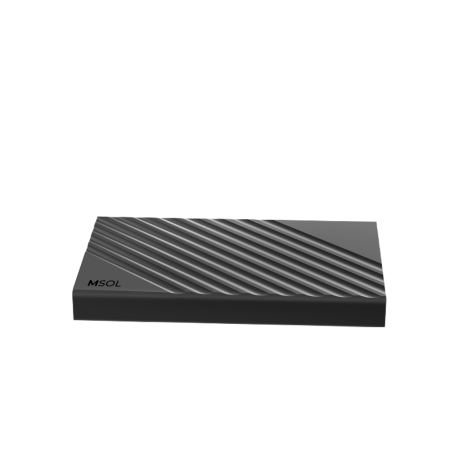 Внешний бокс MSOL K900-C, USB3.1 TypeC, чип RTL9201R, чёрный