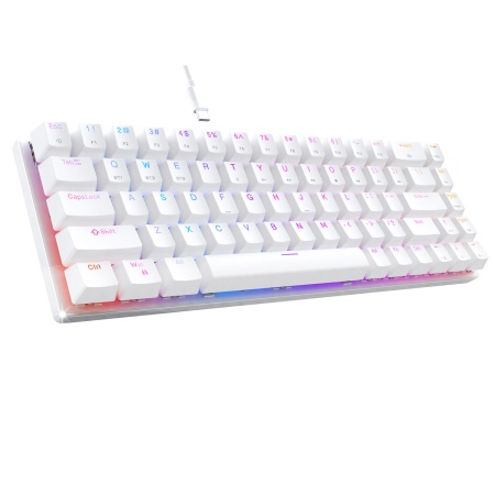 Клавиатура беспроводная, проводная Metoo Zero X79, Red Switch, белая