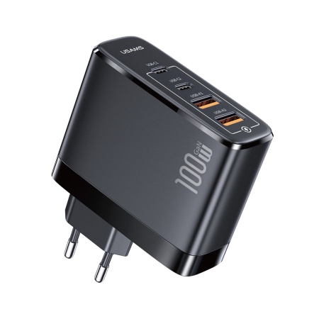 Сетевое зарядное устройство USAMS GaN US-CC145 T44, 5 A, 100 Вт