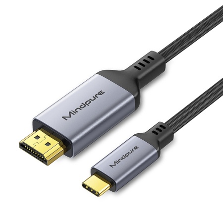 Кабель USB Type C - HDMI Mindpure, AD057, LX10717, 4K 60Hz, 1.2 м
