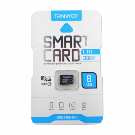 Карта памяти TRANYOO microSD, 8Гб