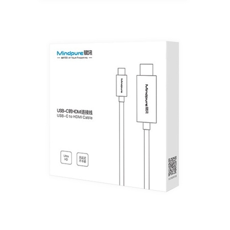 Кабель USB Type C - HDMI M, Mindpure AD030, LX10433, 4K