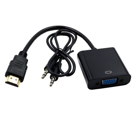 Конвертер HDMI M - VGA F + 3.5 мм