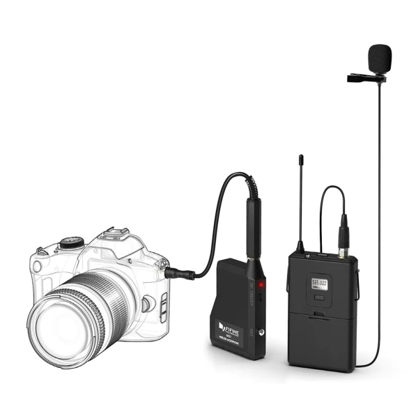 Микрофон беспроводной петличный / заголовный Fifine K037B