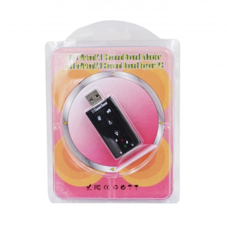 Внешняя звуковая карта 7.1, чёрная