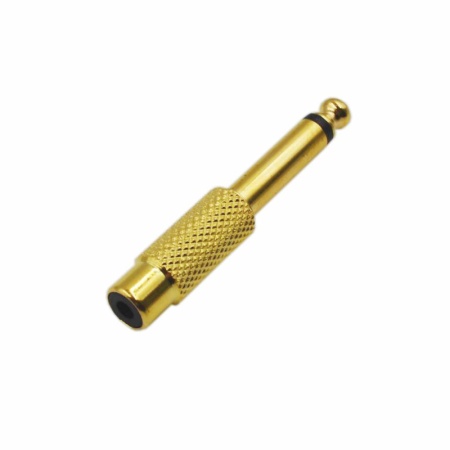 Переходник RCA F - 6.5 M, металл